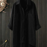 Women's Linen Blend Button Shirt