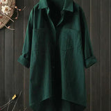 Women's Linen Blend Button Shirt