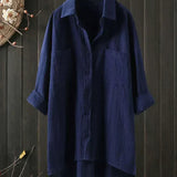 Women's Linen Blend Button Shirt