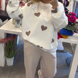 Ladies’ Heart Detail Winter Jumper