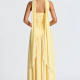 Women's Strapless High Split Maxi Dress