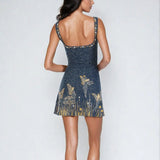 Women's Sequin Fringe Mini Dress