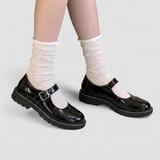 Brogue Mary Jane Shoes with Chunky Sole