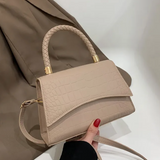 Structured Top Handle Crossbody Bag