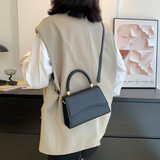 Structured Top Handle Crossbody Bag