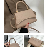 Structured Top Handle Crossbody Bag
