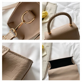 Structured Top Handle Crossbody Bag