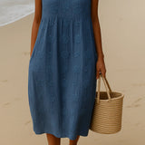 Women's Sleeveless Midi Dress