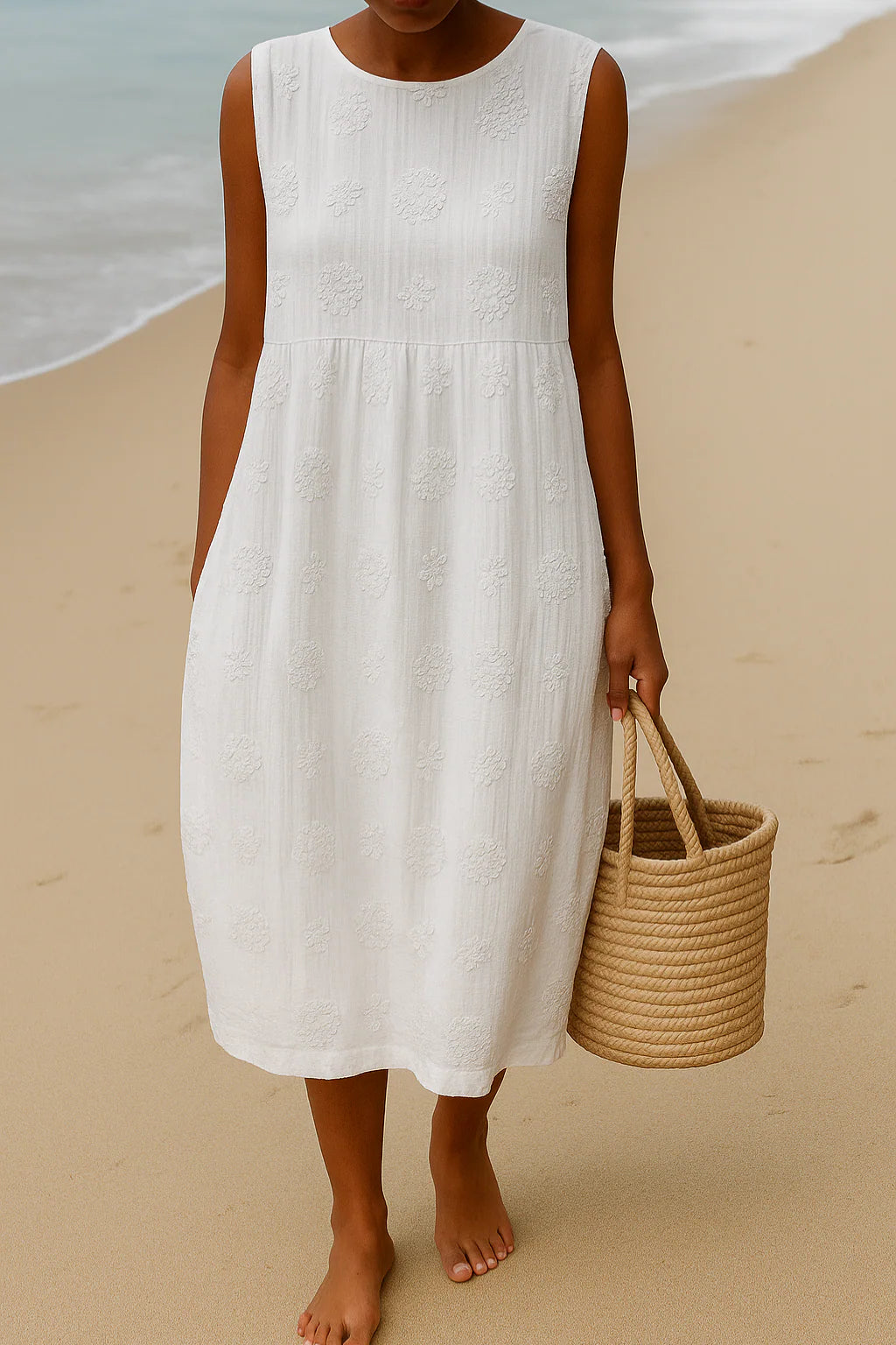 Women's Sleeveless Midi Dress