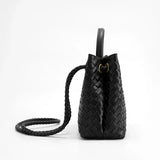 Woven Top Handle Crossbody Satchel Bag