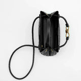 Woven Top Handle Crossbody Satchel Bag