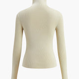 Fitted Turtleneck Long Sleeve Top