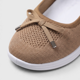 Women's Breathable Knit Slip-On Ballerina Sneakers