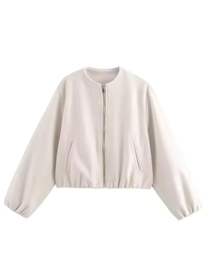 Ladies’ Cropped Zip Jacket