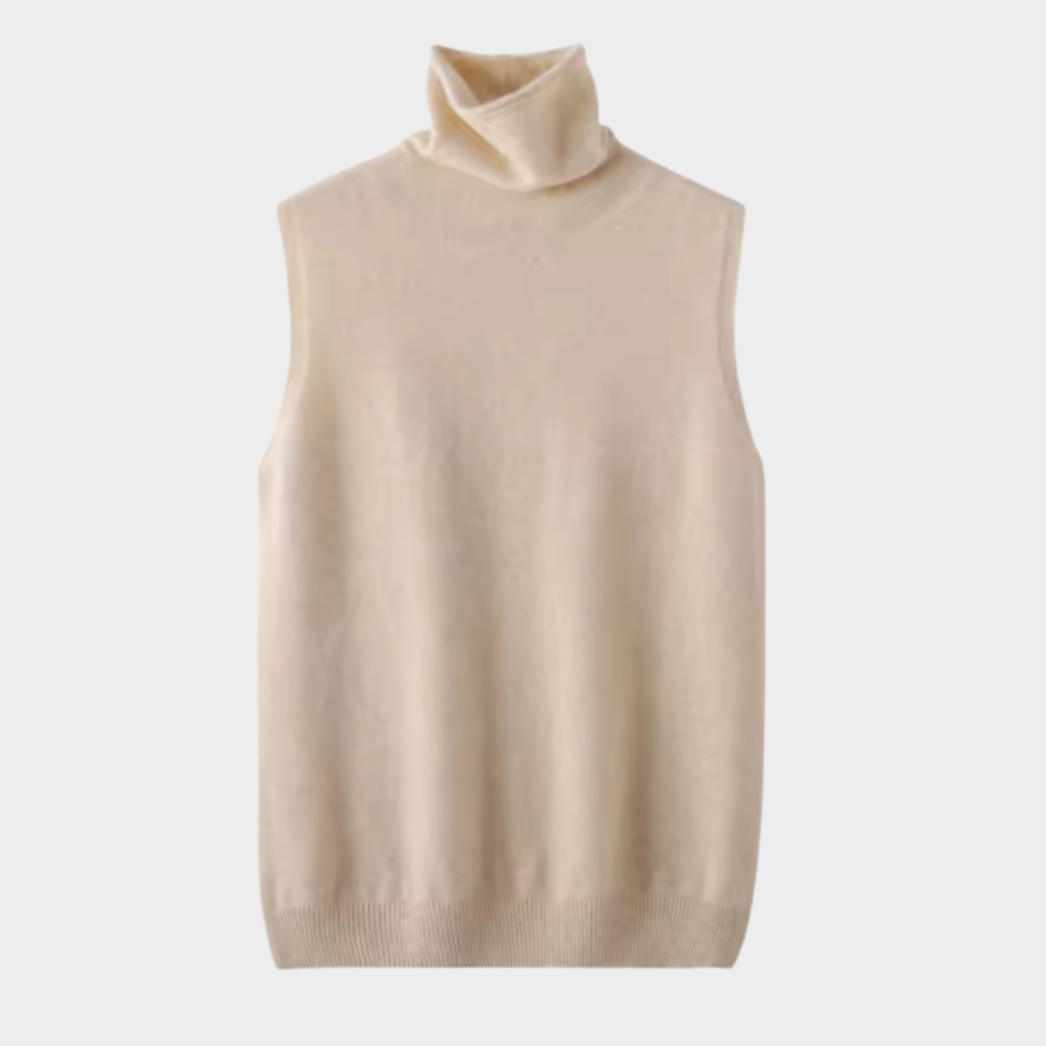 Sleeveless Turtleneck Jumper