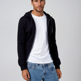 Men's Hooded Fur-Lined Sweater with Pockets