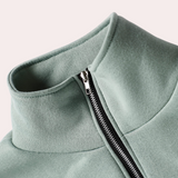 Two-Piece Half-Zip Pullover and Straight-Leg Set