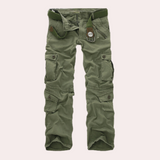 Men's Multi-Pocket Tactical Cargo Trousers, Reinforced Seams