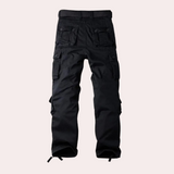 Men's Multi-Pocket Tactical Cargo Trousers, Reinforced Seams