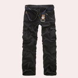 Men's Multi-Pocket Tactical Cargo Trousers, Reinforced Seams