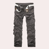 Men's Multi-Pocket Tactical Cargo Trousers, Reinforced Seams
