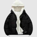 Women's Quilted Winter Jacket with Adjustable Hood