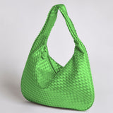 Woven Slouchy Hobo Shoulder Bag