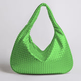 Woven Slouchy Hobo Shoulder Bag