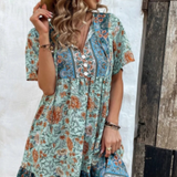 Bohemian Printed Tunic Dress