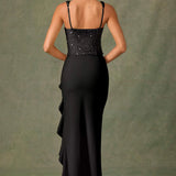 Ladies’ Corset Ruffle Dress