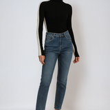 Fitted Turtleneck Long Sleeve Top