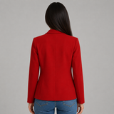 Women's Slim-Fit Single-Button Notch Lapel Blazer