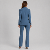 Tailored Peak Lapel Blazer and Trouser Two-Piece Set