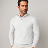 Men's Quarter Zip Knit Pullover Sweater