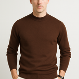 Men's Plain Knit Regular Fit Pullover