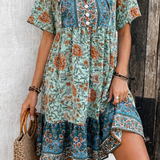 Bohemian Printed Tunic Dress