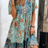 Bohemian Printed Tunic Dress