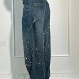 Ladies’ Blue Glitter Jeans