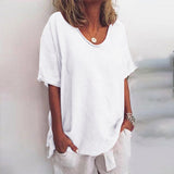 Women's Oversized V-Neck T-Shirt
