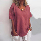 Women's Oversized V-Neck T-Shirt