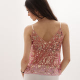Women's Sequin Sleeveless Tank Top