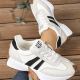 Women's Flat Lace-Up Cushioned Everyday Sneakers