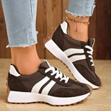 Women's Flat Lace-Up Cushioned Everyday Sneakers