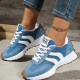 Women's Flat Lace-Up Cushioned Everyday Sneakers
