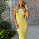 Ladies’ Sleeveless Knit Maxi Dress