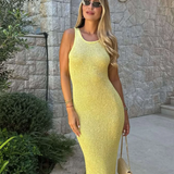 Ladies’ Sleeveless Knit Maxi Dress