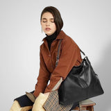 Women's Elegant Black Leather Bag