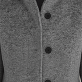 Women's Tailored Wool Stand-Collar Button-Front Overcoat