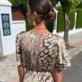 Women's Floral V-Neck Maxi Dress