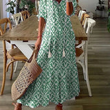 Floral V-Neck Midi Dress